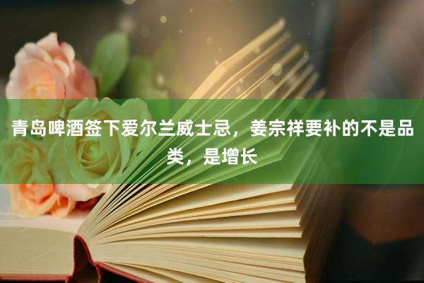 青岛啤酒签下爱尔兰威士忌，姜宗祥要补的不是品类，是增长