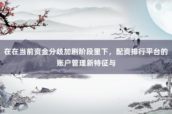 在在当前资金分歧加剧阶段里下,配资排行平台的账户管理新特征与