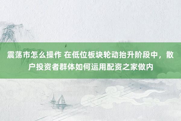 震荡市怎么操作 在低位板块轮动抬升阶段中，散户投资者群体如何运用配资之家做内