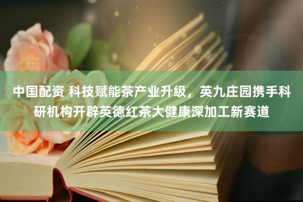 中国配资 科技赋能茶产业升级，英九庄园携手科研机构开辟英德红茶大健康深加工新赛道